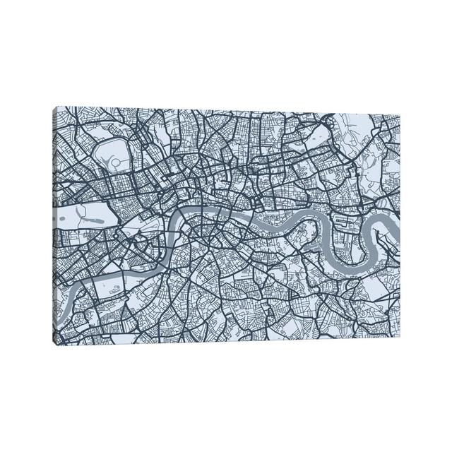 London Map VIII Ivy Bronx Size: 66.04cm H x 101.6cm W x 3.81cm D on Productcaster.