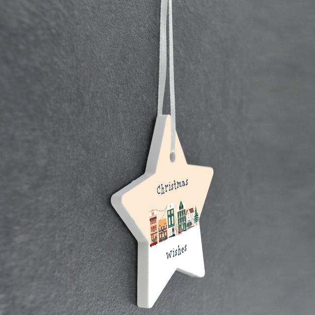 Xmas Christmas Wishes Holiday Shaped Ornament The Seasonal Aisle on Productcaster.