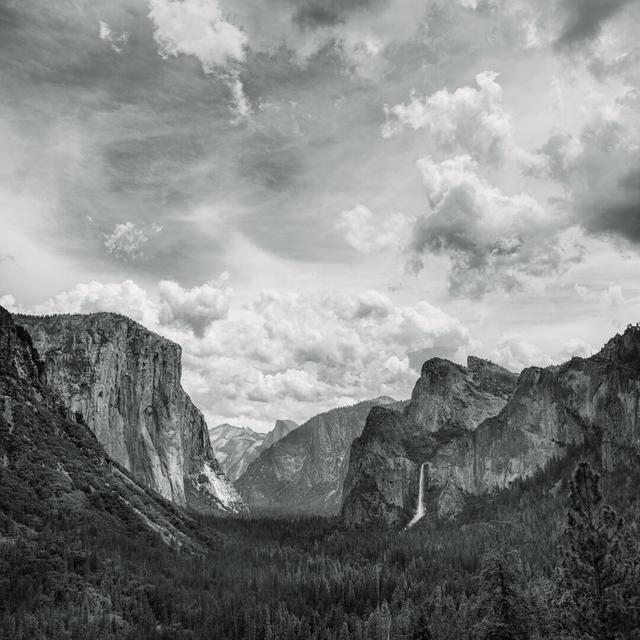 Scenic Landscape I BW by Andre Eichman - Wrapped Canvas Photograph Union Rustic Size: 76cm H x 76cm W on Productcaster.