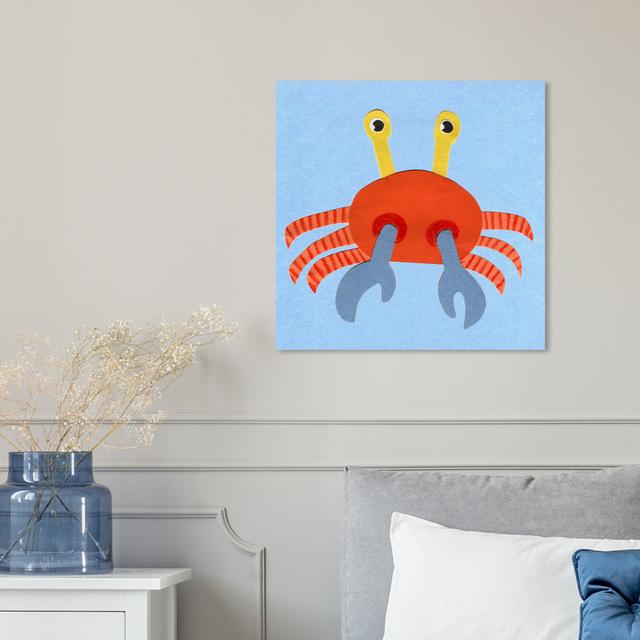 Crab - Wrapped Canvas Print East Urban Home Size: 30.5 cm H x 30.5 cm W x 3.8 cm D on Productcaster.