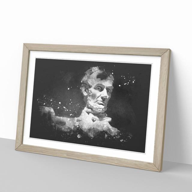 President Lincoln Memorial - Picture Frame Graphic Art on Wood East Urban Home Frame Option: Oak Framed, Size: 65cm H x 90cm W x 2cm D on Productcaster.