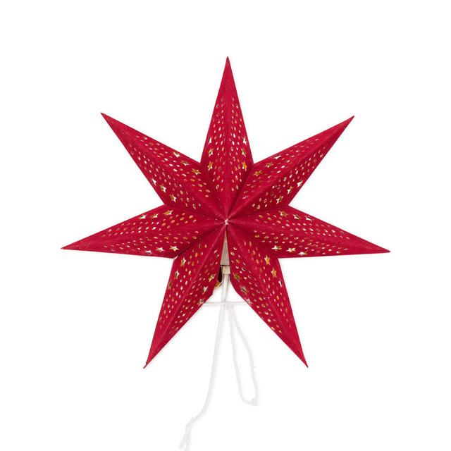 LED Christmas Tree Topper The Seasonal Aisle Colour: Red, Size: 45" H x 45" W x 45" D on Productcaster.