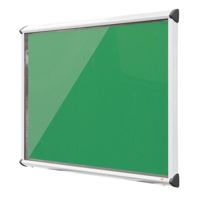 Pinnwand ClearAmbient Gestellfarbe: Weiß, Farbe: Apfelgrün, Größe: 75 cm H x 53,7 cm B on Productcaster.