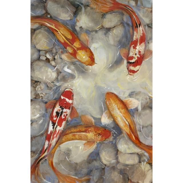 Vibrant Koi I by Tim OToole - Wrapped Canvas Art Prints 17 Stories Size: 76cm H x 51cm W x 3.8cm D on Productcaster.