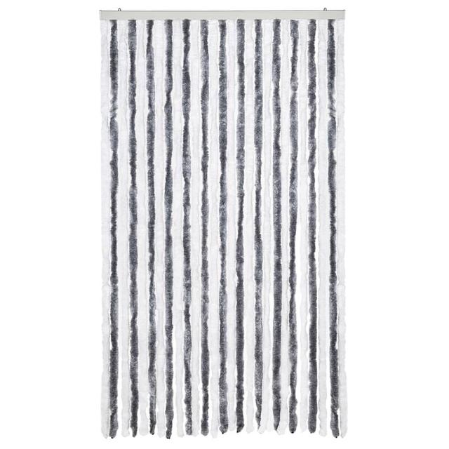 Insect Curtain Chenille Symple Stuff Curtain Colour: Grey/White, Panel Size: 118cm Width x 220cm Drop on Productcaster.