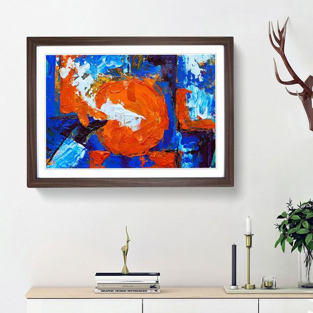 Abstract Art Painting Vol.265 by S.Johnson - Picture Frame Painting Print East Urban Home Frame Option: Walnut Framed, Size: 27cm H x 36cm W x 2cm D on Productcaster.