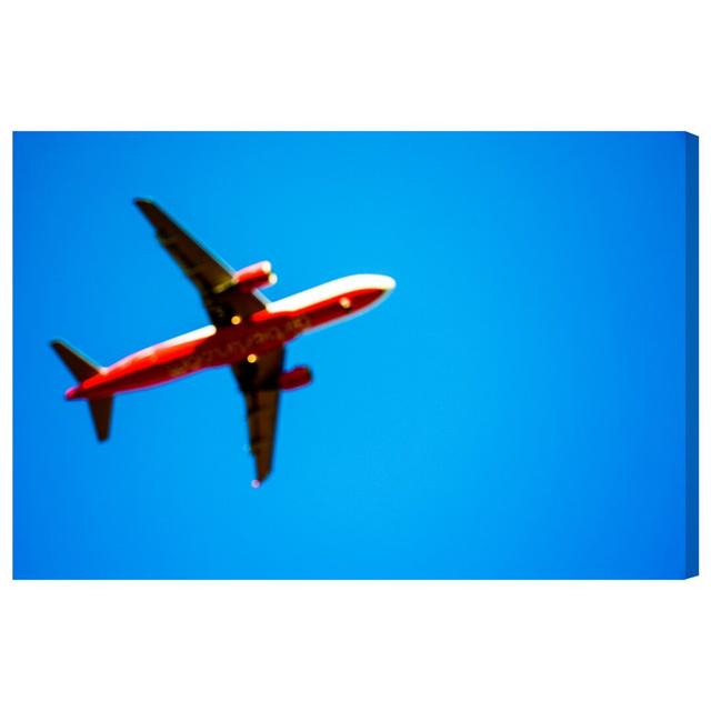 Blurry Plane by Tal Paz-Fridman - Wrapped Canvas Graphic Art Print East Urban Home Size: 40.64cm H x 60.96cm W x 3.81cm D on Productcaster.