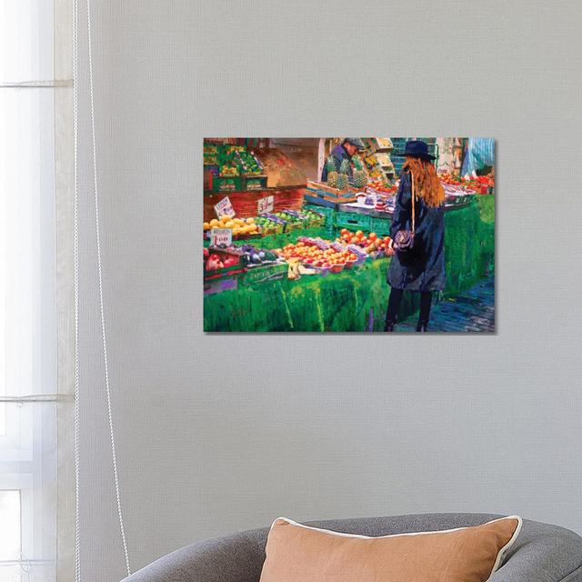 The Market by Lisa Robinson - Wrapped Canvas Painting ClassicLiving Size: 45.72cm H x 66.04cm W x 3.81cm D on Productcaster.