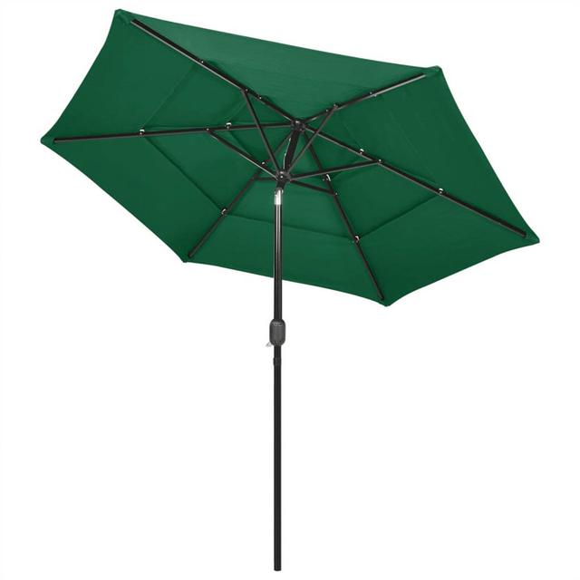 Alayah 2.5m Traditional Parasol Freeport Park Fabric Colour: Green on Productcaster.