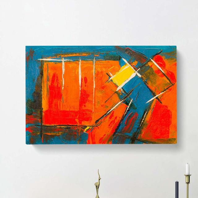 Abstract Art Painting Vol.249 by S.Johnson - Wrapped Canvas Painting Print East Urban Home Size: 60cm H x 91cm W x 3cm D on Productcaster.