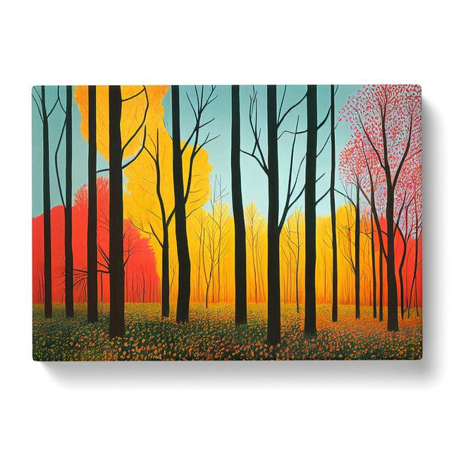 Spring Forest Abstract Vol.2 - Wrapped Canvas Print Alpen Home Size: 40cm H x 60cm W x 3cm D on Productcaster.