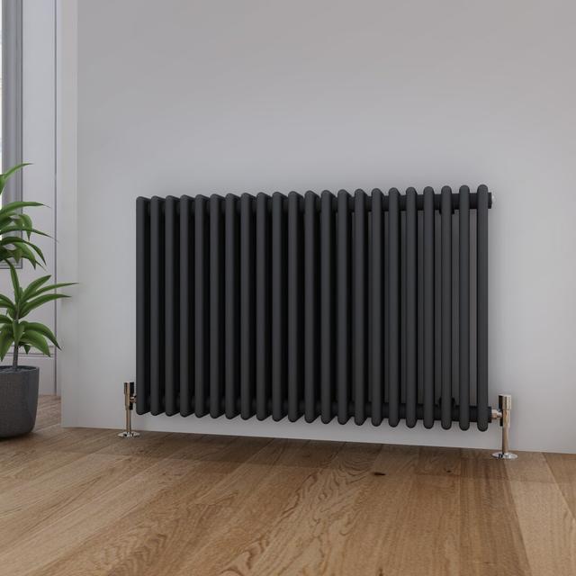 Varda Horizontal Flat Panel Radiator Belfry Bathroom Size: 600mm H x 1010mm W x 100mm D on Productcaster.