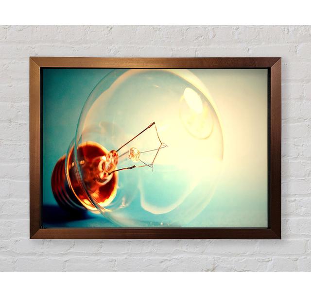 Light Bulb Macro - Single Picture Frame Art Prints Bright Star Size: 100cm H x 141.4cm W on Productcaster.