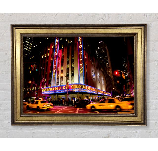 New York Radio City - Single Picture Frame Art Prints Bright Star Size: 29.7cm H x 42cm W x 8cm D on Productcaster.