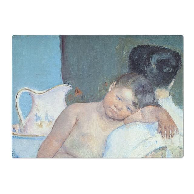 Mother and Child Vol.7 by Mary Cassatt Chopping Board East Urban Home Size: 0.4cm H x 28.5cm W x 39cm L on Productcaster.