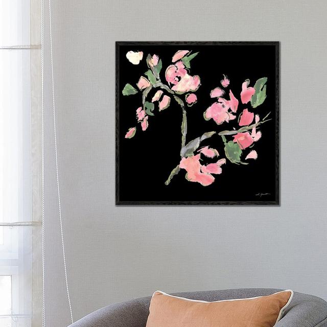 Dark Evening Floral II von L. Hewitt - Gallery-Wrapped Canvas Giclée on Canvas Lark Manor Format: Schwarzer Rahmen, Größe: 66,04 cm H x 66,04 cm B on Productcaster.