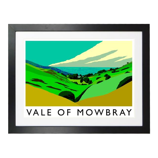 Vale of Mowbray 2 by Richard O'Neil - Graphic Art Print on Paper East Urban Home Size: 33.5 cm H x 43.5 cm W x 2.2 cm D, Format: Black Wood Frame on Productcaster.