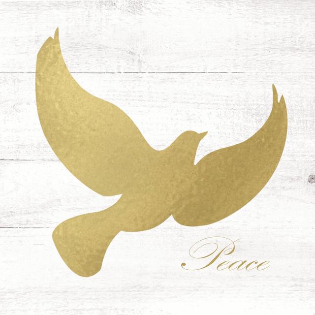 Gold Dove - Wrapped Canvas Graphic Art Fairmont Park Size: 76cm H x 76cm W x 3.8cm D on Productcaster.