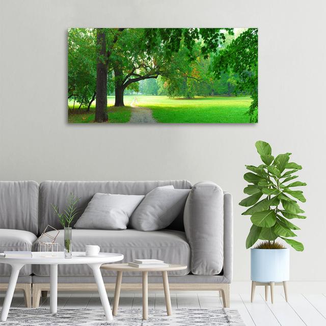 Park im Herbst - Ungerahmte Kunstdrucke auf Leinwand ModernMoments on Productcaster.