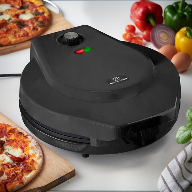 Misterchef Pizza Maker 1000w, 12 Inch / 30cm, 2,3 Metal, Free Recipe Book Enclosed, 2 Year Warranty, Black MisterChef on Productcaster.