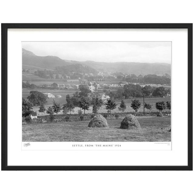 'Settle, from The Mains 1924' by Francis Frith - Picture Frame Photograph Print on Paper The Francis Frith Collection Size: 40cm H x 50cm W x 2.3cm D on Productcaster.