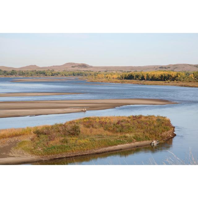 Lapidus Missouri River Sandbar - Wrapped Canvas Photograph 17 Stories Size: 30cm H x 46cm W x 3.8cm D on Productcaster.