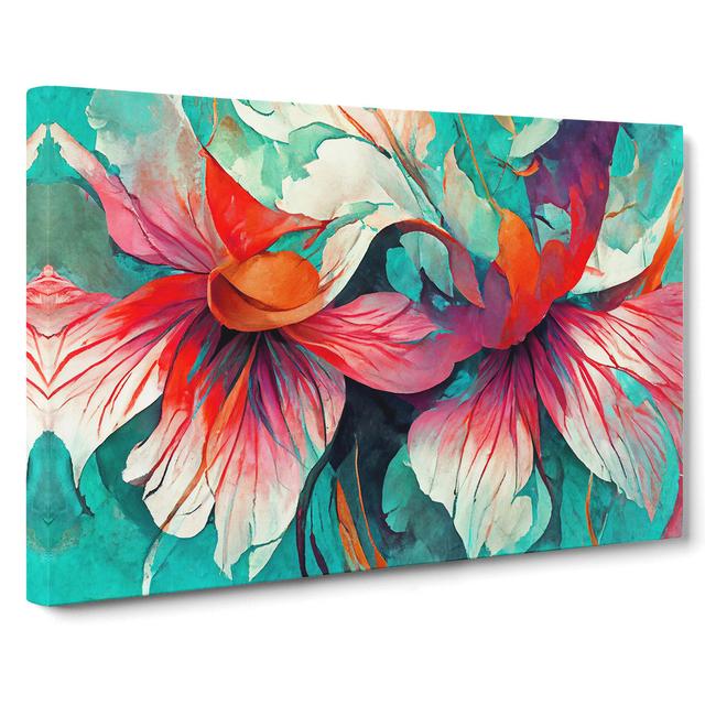 Floral Abstract Vol.5 - Wrapped Canvas Print Metro Lane Size: 50cm H x 76cm W x 3cm D on Productcaster.