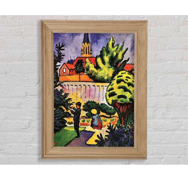 August Macke Children In The Garden Framed Print Bright Star Size: 84.1cm H x 142.2cm W on Productcaster.