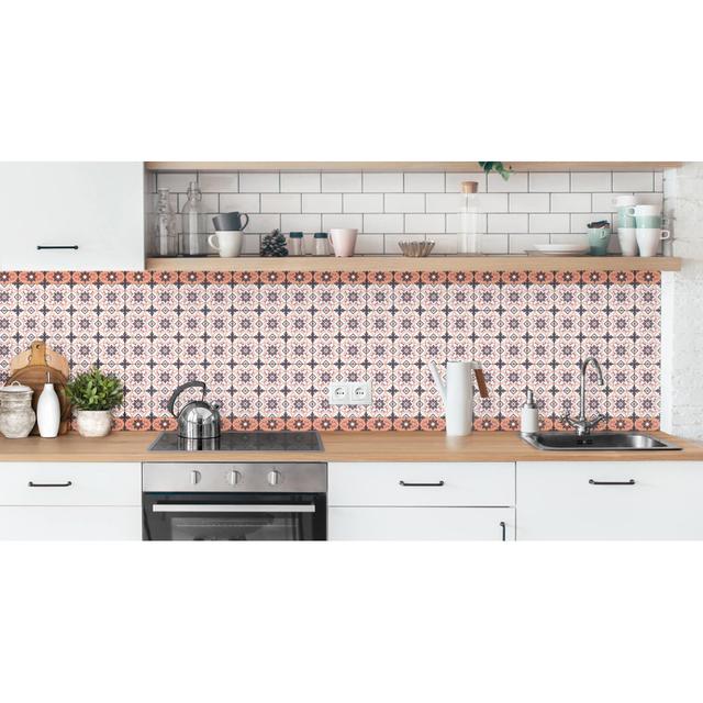 Aswathanarayanan PVC Tile Bloomsbury Market Size: 100 x 200cm, Colour: Orange, Material: Smart on Productcaster.