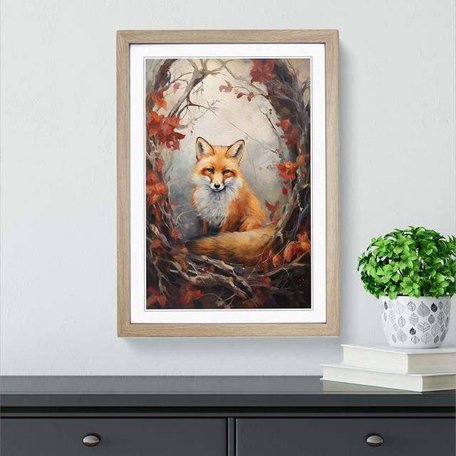 Fox Romanticism No.2 Alpen Home Format: Oak Framed, Size: 64cm H x 46cm W on Productcaster.