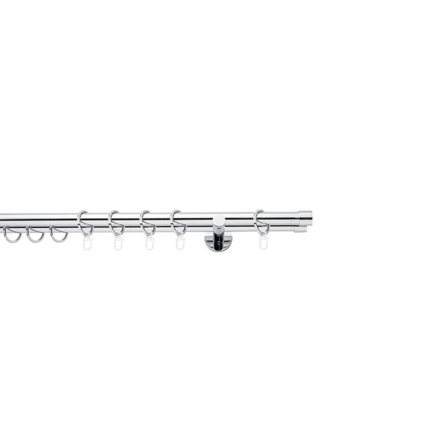 Curtain Rod mydeco Size: 2cm H x 200cm W x 12cm D, Finish: Chrome on Productcaster.