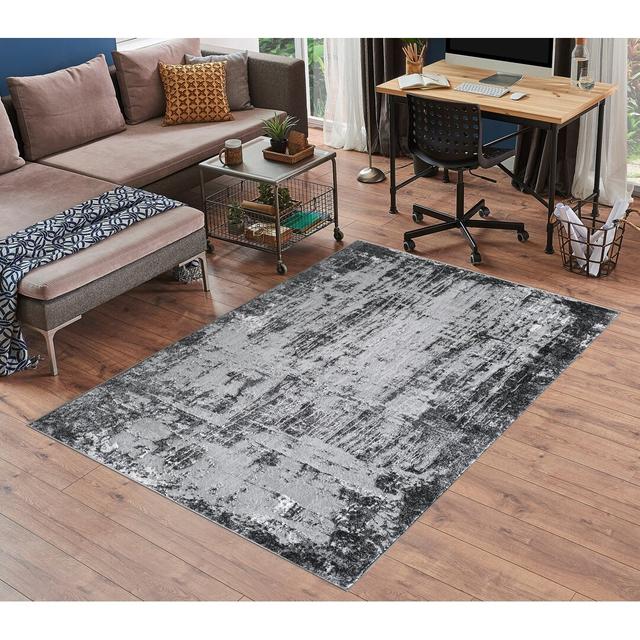 Forysthe Serenity Modern Abrasion Contemporary Flatweave Rug Borough Wharf Rug Size: Rectangle 160 x 230cm on Productcaster.