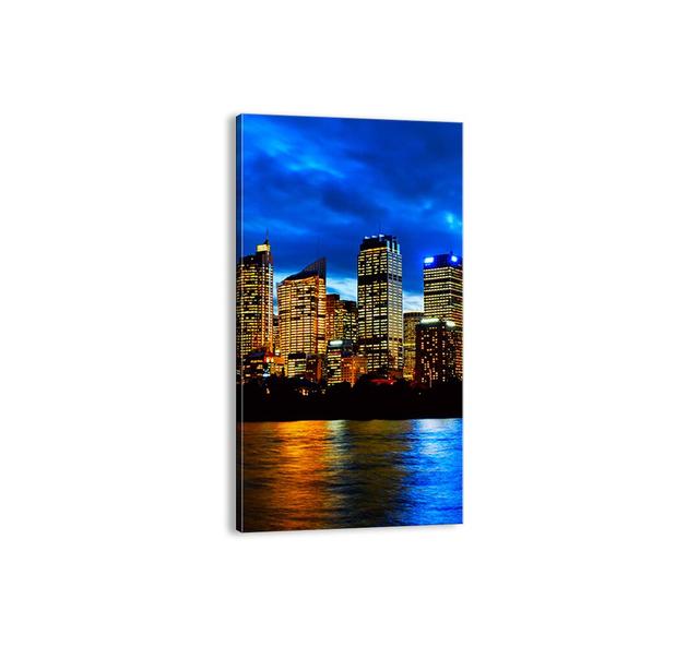 Night of Lights and Colours - Unframed Photograph Print on Canvas Brayden Studio Size: 120cm H x 65cm W x 1.8cm D on Productcaster.