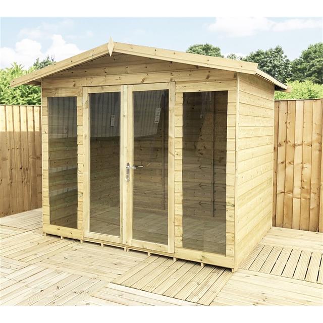 Zen 8 x 6 Ft. Tongue and Groove Summer House Dakota Fields on Productcaster.