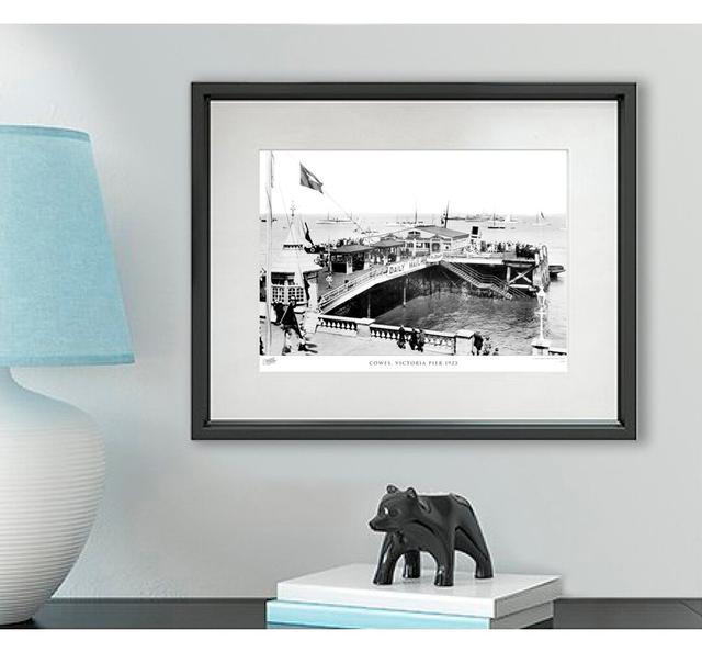 'Cowes, Victoria Pier 1923' - Picture Frame Photograph Print on Paper The Francis Frith Collection Size: 40cm H x 50cm W x 2.3cm D on Productcaster.