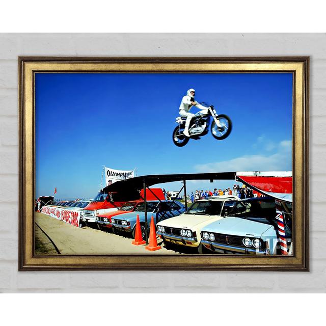 Evel Knievel Car Jump - Single Picture Frame Art Prints Latitude Run Size: 42.1cm H x 59.7cm W on Productcaster.