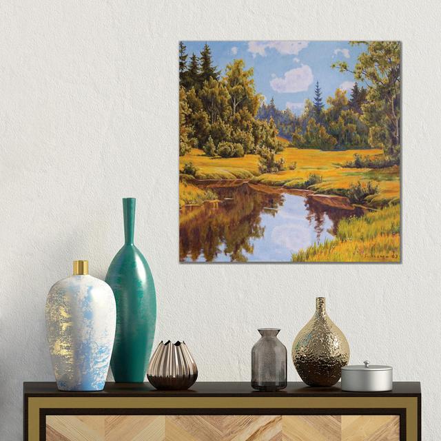 Quiet River by Veikko Suikkanen - Gallery-Wrapped Canvas Giclée on Canvas Union Rustic Format: Wrapped Canvas, Size: 45.72cm H x 45.72cm W on Productcaster.