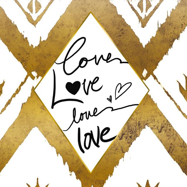 Love Times Four - Wrapped Canvas Typography Maturi Size: 91cm H x 91cm W on Productcaster.