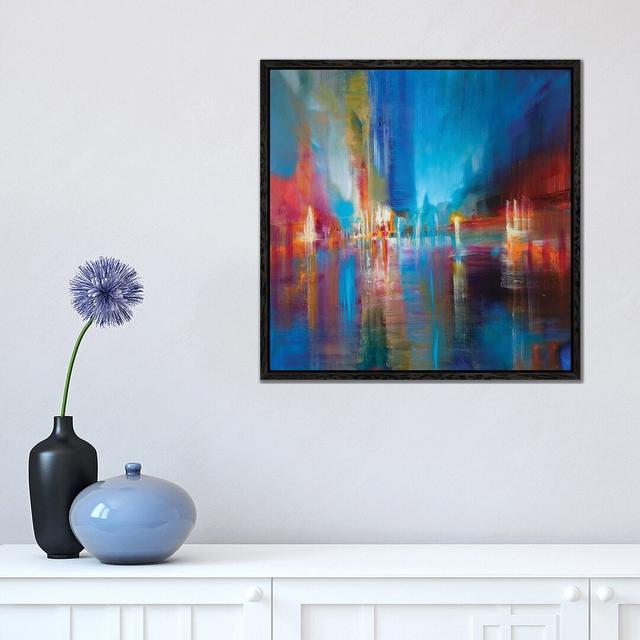 The Lake by Annette Schmucker - Painting on Canvas Metro Lane Format: Black Framed, Size: 45.72cm H x 45.72cm W x 3.81cm D on Productcaster.