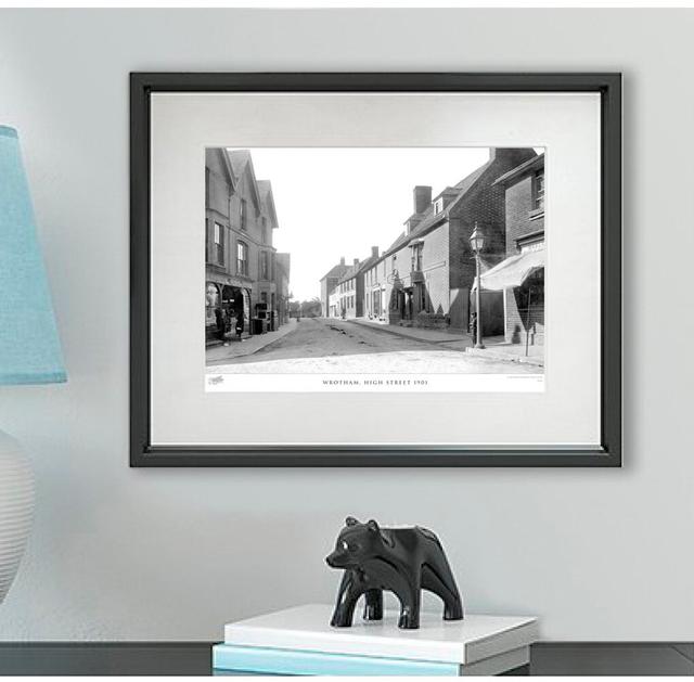 'Wrotham, High Street 1901' by Francis Frith - Picture Frame Photograph Print on Paper The Francis Frith Collection Size: 28cm H x 36cm W x 2.3cm D on Productcaster.