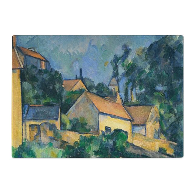 Turning Road at Montgeroult by Paul Cezanne Chopping Board East Urban Home Size: 0.4cm H x 28.5cm W x 39cm L on Productcaster.