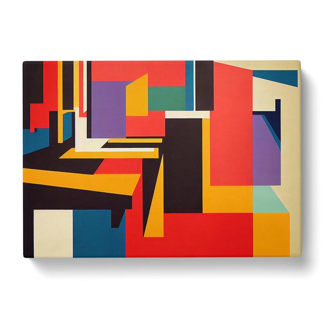 Suprematism Modern Art Vol.4 Abstract - Wrapped Canvas Print Metro Lane Size: 50cm H x 76cm W x 3cm D on Productcaster.