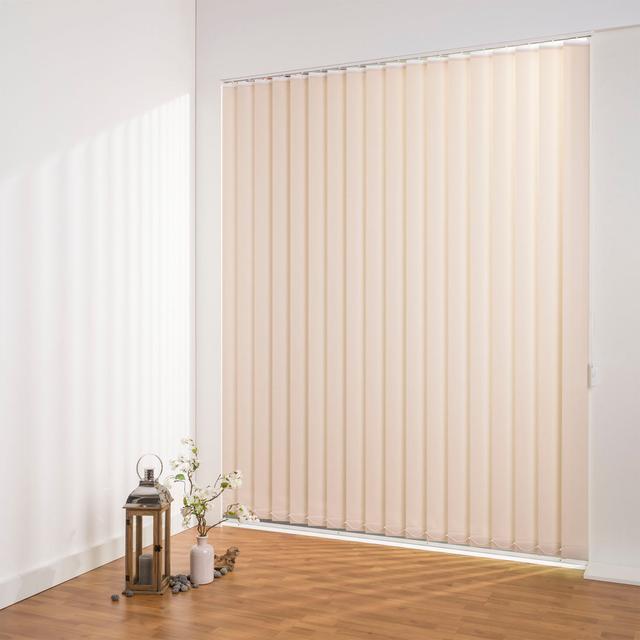 Lamellenvorhang Blickdicht mit Perlexbeschichtung Symple Stuff Size: 250cm L x 120cm W, Lamella width: 12.7cm, Colour: Beige on Productcaster.