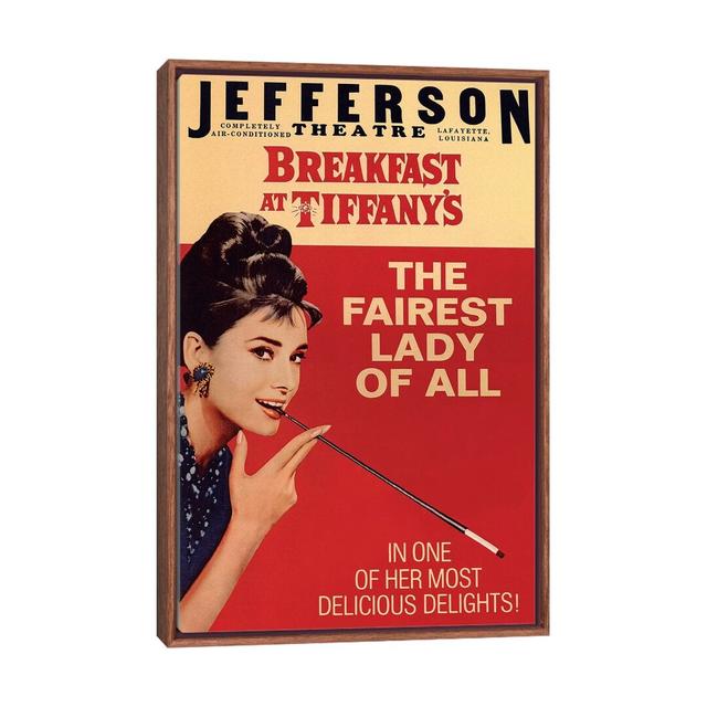 Leinwandbild Breakfast at Tiffany's Film Poster (Jefferson Theatre Edition) von Radio Days ScanMod Design Größe: 101,06 cm H x 66,04 cm B x 3,81 cm T, on Productcaster.