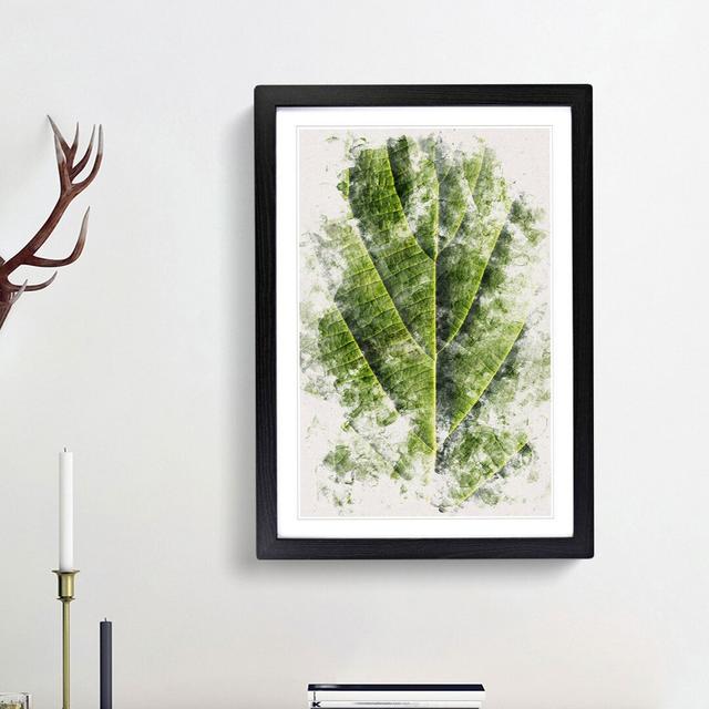 Leaf Pathways - Picture Frame Painting Print East Urban Home Size: 87cm H x 62cm W x 2cm D, Frame Option: Black Framed on Productcaster.