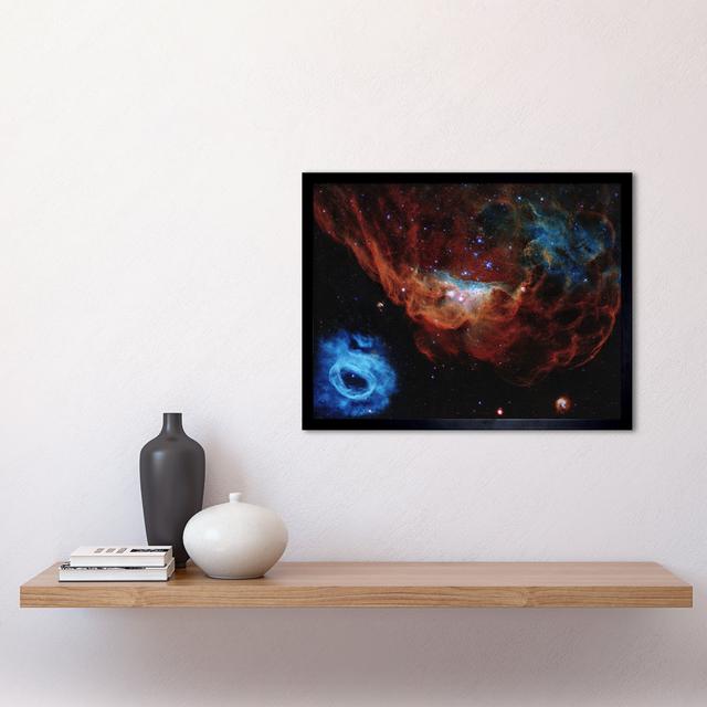 Hubble Space Telescope Cosmic Reef Red Blue Nebula - Single Picture Frame Print 17 Stories on Productcaster.