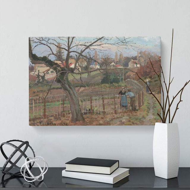 The Fence 1985.64.31 by Camille Pissarro - Wrapped Canvas Painting East Urban Home Size: 35cm H x 50cm W x 3cm D on Productcaster.