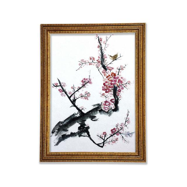 Chinese Cherry Blossom Pink - Print Rosalind Wheeler Size: 84.1" H x 59.7" W x 3" D on Productcaster.