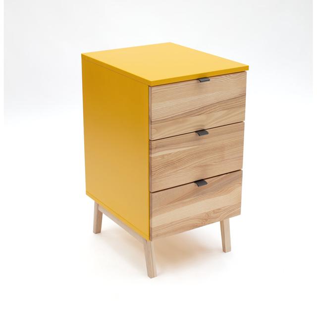 Descally 3 Drawer Filling Cabinet Ragaba Colour: Broom Yellow on Productcaster.