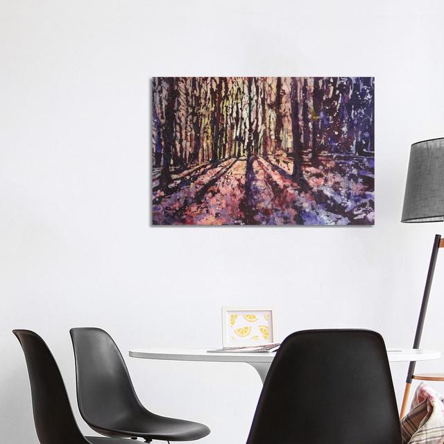 Forest At Sunset by Ryan Fox - Gallery-Wrapped Canvas Giclée on Canvas Union Rustic Format: Canvas, Size: 66.04cm H x 101.6cm W x 1.905cm D on Productcaster.